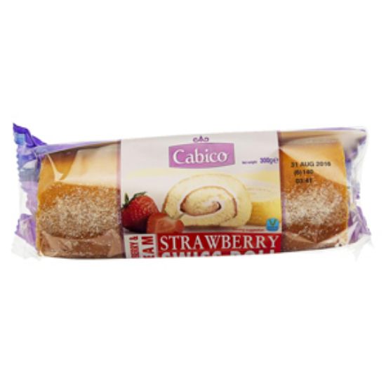 Picture of Cabico Strawberry & Cream Swiss Roll 300g x6